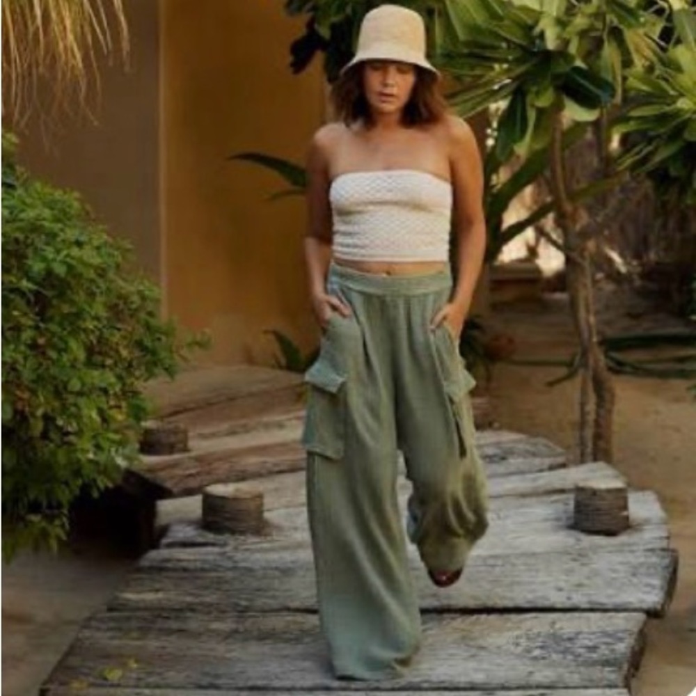 Aerie Gauzy Cargo Pants